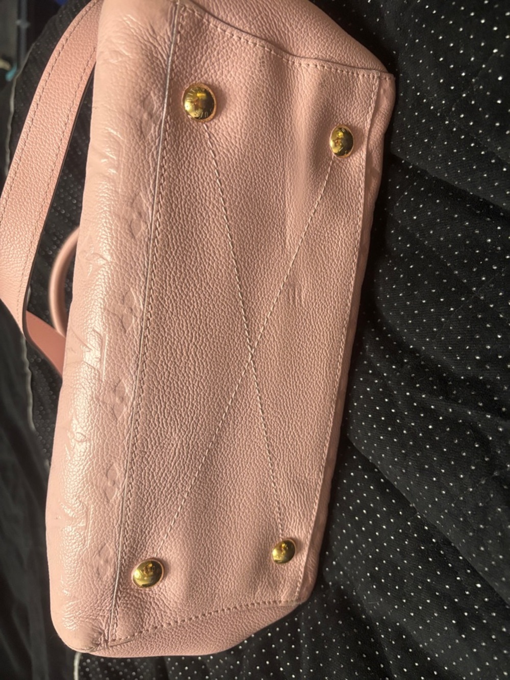 Louis Vuitton Blush Pink Monogram Empreinte Satchel - Picture 3 of 4